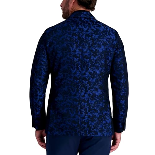 Men's Slim Fit Floral Pattern Peak Lapel Tuxedo Dinner Jacket2