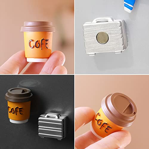Imanes decorativos de resina para refrigerador con tema de viaje miniatura 5