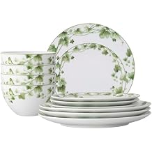 Noritake Ivy Whisper 12-Piece Dinnerware Set, Service For 4