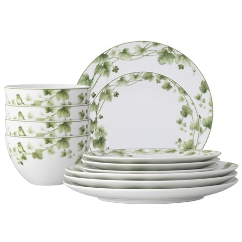 Noritake Ivy Whisper 12-Piece Dinnerware Set, Service For 4