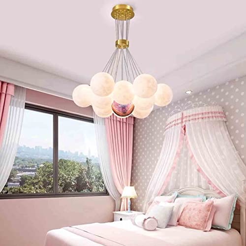 Chandelier lune 3D LED pour illuminer votre salon et salle à manger avec élégance