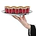 Disposable Shot Glasses - Mini Red Party Cups - 120 Count 2 Ounce - Plastic Shot Cups - Jello Shots - Jager Bomb - Beer Pong - Perfect Size for Serving Condiments, Snacks, Samples and Tastings