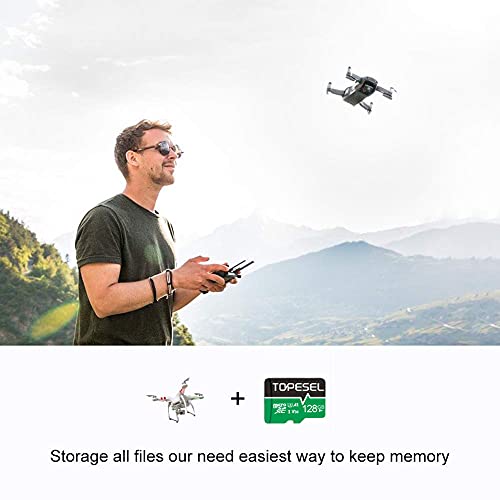Topesel 128Gb Micro Sd Card Memory Cards A1 V30 U3 Class 10 Speed Up To 90M/S Micro Sdxc Uhs-I Tf Cards For Camera/Drone/Dash Cam (1 Pack U3 128Gb) #TOP7
