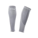 2XU Compression Performance Run Sleeve, Limestone Grey, Small