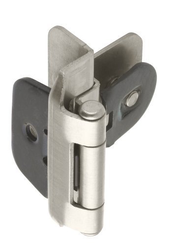 Amerock BP8700-G10 3/8-inch (10mm) Inset Double Demountable Cabinet Hinge, Satin Nickel - 10 Pair (20 Units)