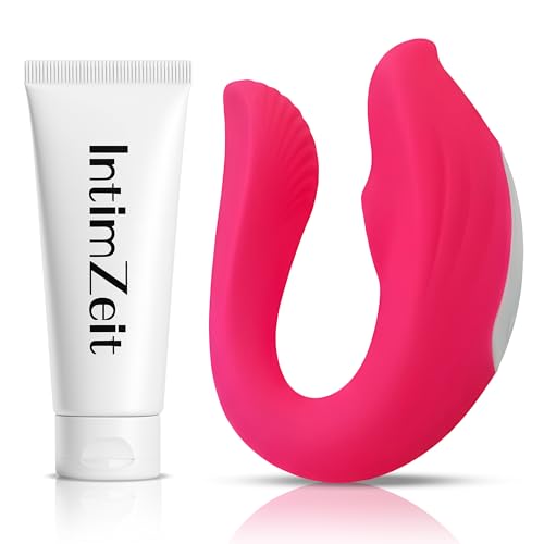 intimZeit Vibrator Sex Spielzeug für die Frau, Dildo mit 9 Vibrationsmodi und Wasserdichte Vibratoren, Dildo G-punkt Paarvibrator Sex Spielzeug für Paare, Anal, Muschi, Rabbit, Fraunvibrator