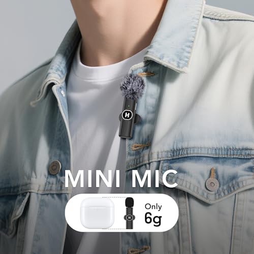 Image of HEHOTTC 3 in 1 Mini Wireless Lavalier Microphone for All Devices (iOS, Andriod, Camera, PC) - Noise Reduction Lapel Mic for Recording, Clip on Omni Lav Mic for Video Recording, Tiktok, YouTube, Vlog