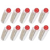 Coffret d'Accessoires Briquets,10 Pièces Pierre et Mèche pour Briquets à Essence et à Pétrole Compatibles avec Les Briquets à Silex et Leurs Pièces Pierres Durables de 2 mm pour un Usage Quotidien