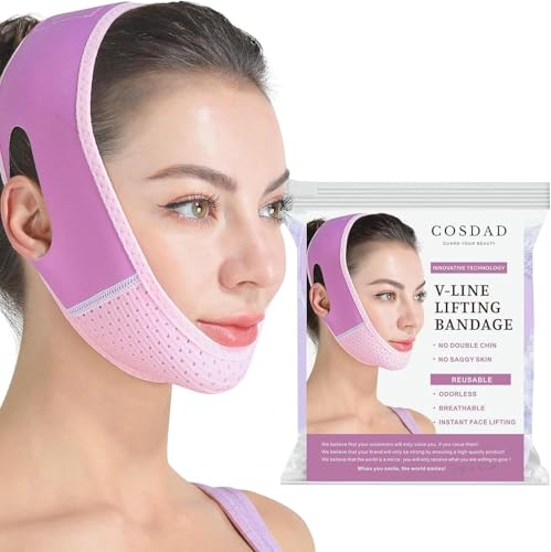 Chin Strap for Sleeping Adjustable Anti Snoring Chin Support Strap Soft Breathable Jaw Support Wrap for Men & Women Comfortable Night Sleep Aid Black