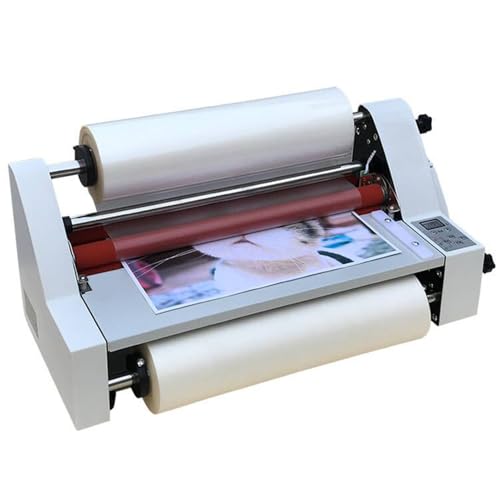 vanenferse Máquina Laminadora De Rollo En Frío Y Caliente, Laminadoras De Una Y Dos Caras, Maquina Laminadora De Escritorio, Pantalla Digital LCD, para Uso Comercial En La Oficina Escolar