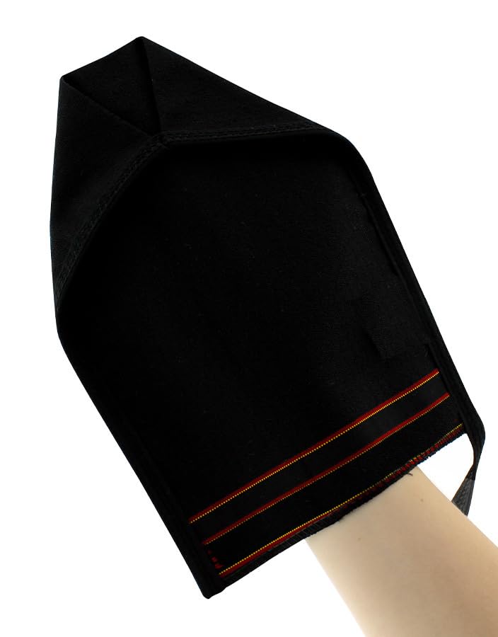 OG-ER Türkischer Hammam-Handschuh im osmanischen Stil, für professionelle Anwendung, schwarz – 1 Stück