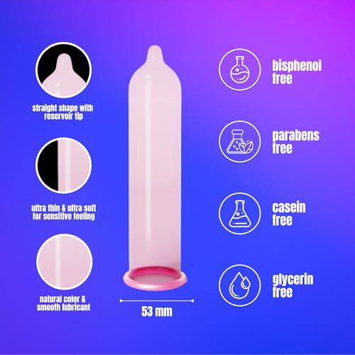 Crown Condoms — 500 Count — Lubricated Latex Condoms — 500 Count
