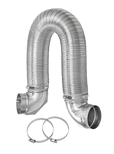 Lambro Industries, Dryer Vent Close Elbow Kit, 4 inch. Item #4006, Silver