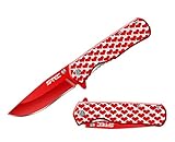 8' Valentine's Hearts Spring Assisted Folding Pocket Knife … (Red)