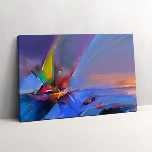Peinture sur toile paysage marin 60x40cm tableau photo mural pour maison