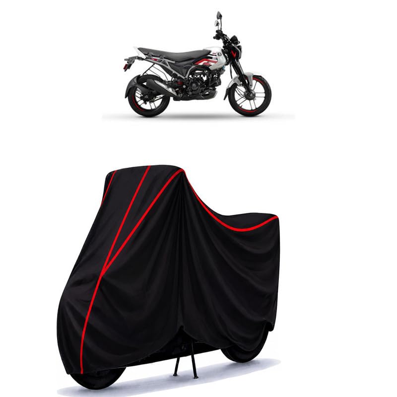 Image of Bajaj Freedom 125 Water Resistant Bike Cover for All Motorcycles & Rain | Heavy Duty Taffeta Fabric | UV Protection, Dustproof, Scratchproof | All Weather Two Wheeler Body Cover with Elastic Bottom