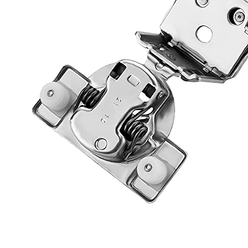 Image of Ravinte 20 Pack 10 Pairs 1-1 /2 inch Overlay Soft Close Hinges for Kitchen Cabinet Hinges Satin Nickel Hidden Hinges Stainless Steel Concealed Hinge self Closing