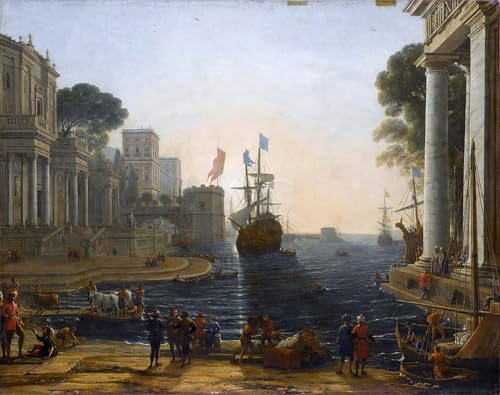 Pinturas famosas cuadro arte pared Ulisse de Claude Lorrain impresion de alta definicion