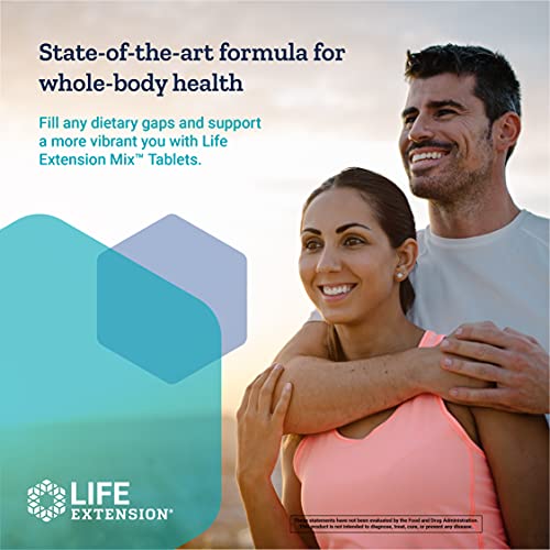 Life Extension Mix Tablets - High-Potency Vitamin, Mineral, Fruit And Vegetable Supplement - Complete Daily Veggies Blend For Whole Body Health, Immunity & Longevity - Gluten Free - 240 Tablets #TOP5