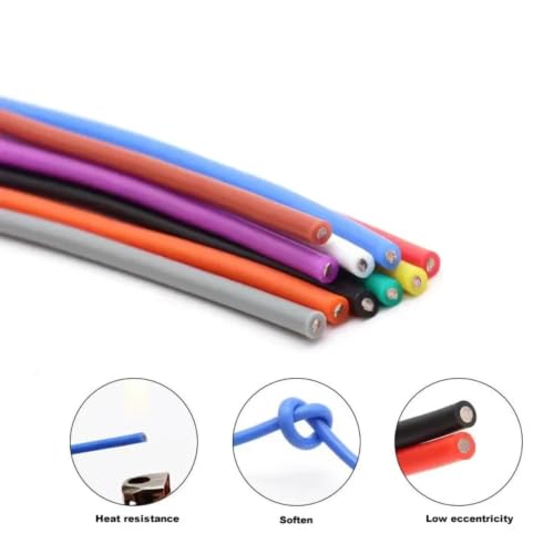 Cable eléctrico de silicona de 17AWG flexible y resistente para DIY 4