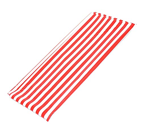 Disposable Plastic Picnic Party Tablecloth , 2 Pcs Red White Stripe Plastic Picnic Tablecloth 108 Inch X 54 Inch Rectangle Table Cover (Red White Stripe, 2) #TOP2