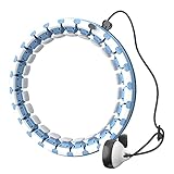 【2-in-1-Fitness und Massage】 Smart Hula Hup verbrennt dreimal schneller Fett als normaler Houla Hoop, wodurch Sie schnell Körperfett konsumieren können. 30 Minuten einmal, fünfmal pro Woche, können Sie 800 Kalorien verbrennen. Der Hoola Hup verfügt über eine Massagefunktion, mit der Sie Ihre Taille während des Trainings massieren und Ihre Müdigkeit lindern können.