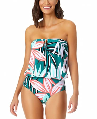 Anne Cole Tunnel Blouson Front Keyhole One-Piece Multi 6