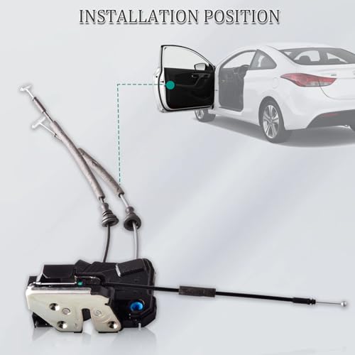Image of Front Left Driver Side Door Lock Actuator Assembly Compatible for Hyundai Elantra 2011-2016 Door Latch Actuator, Replace# 81310-3X030