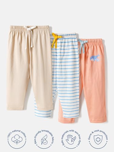 nauti nati Infant Printed Pure Cotton Leggings |Packs | Age 0-2Years - Image 2 thumbnail