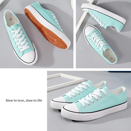 Image of ZGR Women's Canvas Low Top Sneaker Lace-up Classic Casual Shoes for Women