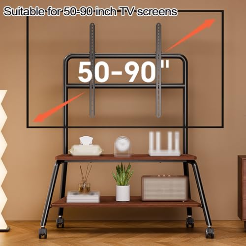 Soporte móvil ajustable para TV 50-90 pulgadas acero miniatura 3