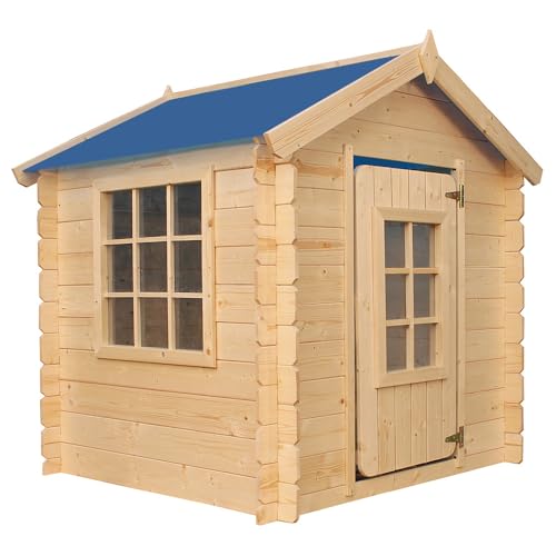 Timbela M570M-1 Kinderspielhaus aus Holz -Spielhaus im Freien für Kinder -...