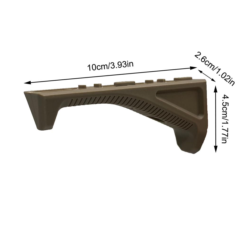 AFG-3 Airsoft Mod Accesorio táctico Manija Frontal para Sistema de Carril MLOK (BK)