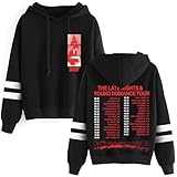 Sombr The Late Nights And Young Romance Tour Merch Pullover Hoodies Pocketless Parallel Bars Sleeve Streetwear (Black,Small)