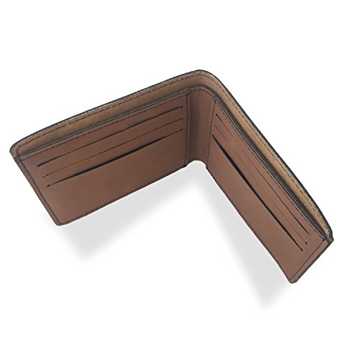 Skunkwerkz Faux Leather Wallet, Farm Tractor, Personalized Engraving Included (Dark Brown) #TOP2