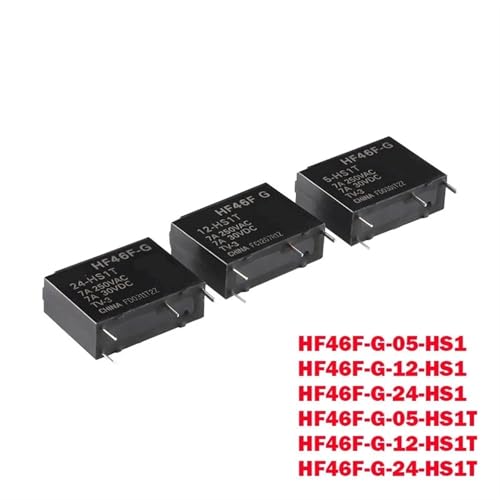 Relé electromagnético HF46F-G de 4 pines para sustitución de componentes en placas 2