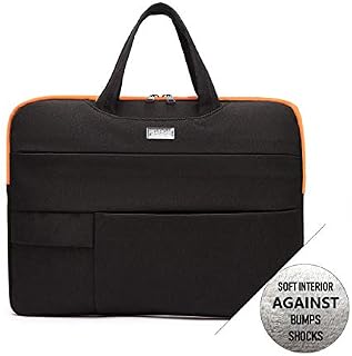 Fopor Laptop Sleeve Case Briefcase - Laptop Protective Handbag Messenger Bag with Hidden