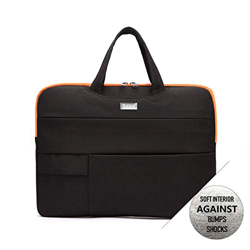 Fopor Laptop Sleeve Case Briefcase - Laptop Protective Handbag Messenger Bag with Hidden