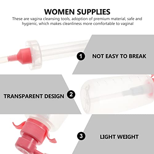 FOMIYES Douche Vaginal Limpador Kit de Limpeza Anal Banheiro Base Bidê Bidê Portátil Garrafa Vazia p
