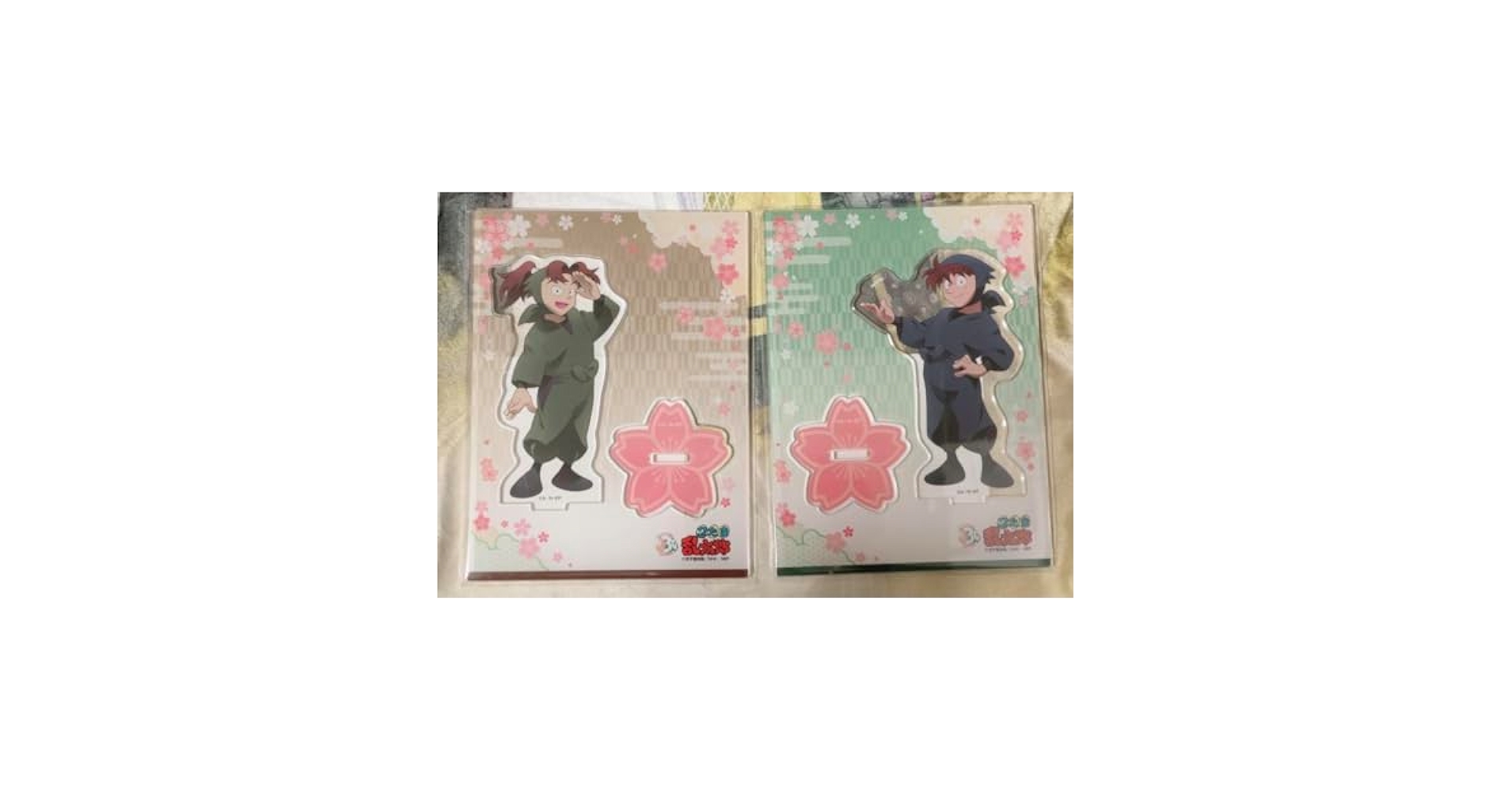 忍たま乱太郎 セブンネット検定 アクリルスタンド 山田利吉 土井半助 桜デザイン 忍たま乱太郎 山田利吉 土井半助select×collect アクリル