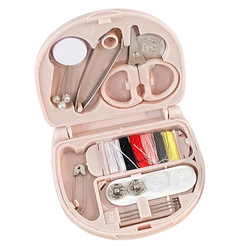Conjunto genérico de aguja e [diferentes colores] Conjunto de costura portátil de viaje con carrete multitinte | Accesorios de costura para el hogar, viajes, camping, ca