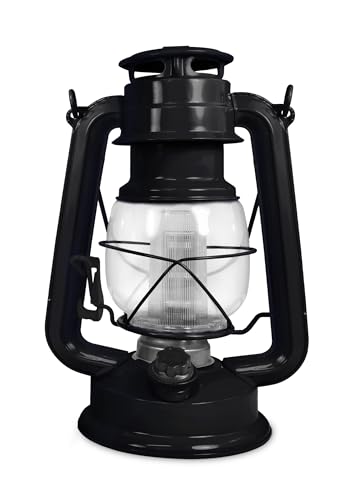 Northpoint 12-LED Vintage Lantern, Black