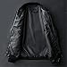 Maiyifu-GJ Men's Casual Zip Up Slim Bomber Faux Leather Jacket Motorcycle Biker Jackets Fashion Leather Jackets Coat (BlackA3,Medium)