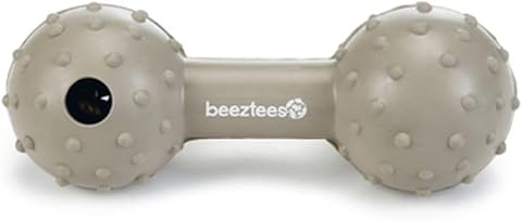 Beeztees Köpek Oyuncağı, Ödül ve Oyun, Dambıl, Kauçuk, Bej, 11,5cm
