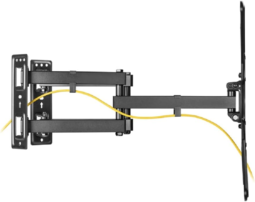 Equip 650328 Tilt/Swivel Corner TV Wall Mount Bracket 23 to 55 Inches Wall Mount 6 Joints Tiltable Black
