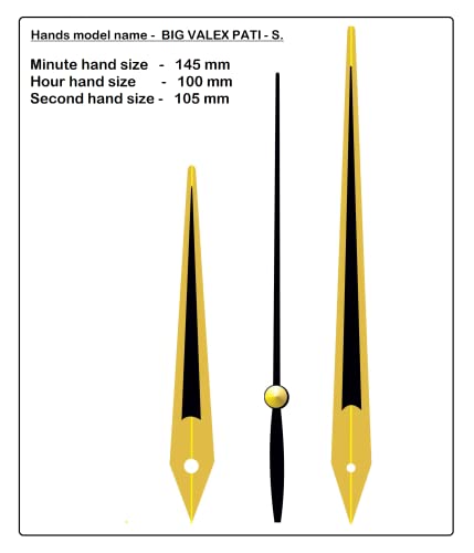 Image of KEDAR Ajanta Quartz Ortime Sweep & Silent Movement Machine for Wall Clock with Fancy Needles (Made in India)-S020