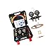 Easy Carry Automotive Refrigerants Charging Set Multiple Function Pressure Meter & Secure Connector for R22 R134 R404 R410 Automotive Recharges with Pressure Gauges