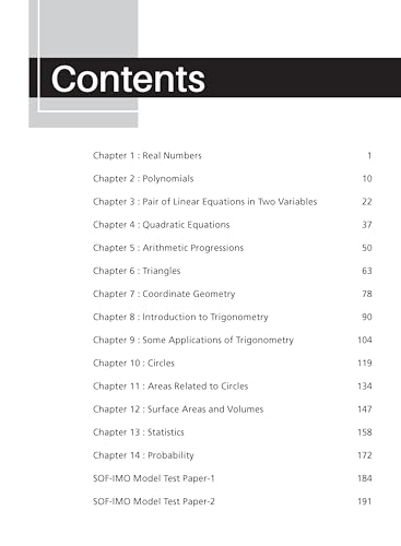 Image of MTG Mathematics (IMO) Olympiad Prep Guide Class 10 | Detailed Theory, Exercise with Self Test For Practice | SOF Olympiad Books For Exam 2026-27 (Useful For Level-1 & 2)