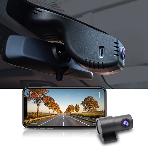 Fitcamx Front 4K+Rear 1080P Dash Cam Adapts for BMW 3 4 Series M3 M4 2020-2024 (Model A) 330i 330e M340i 430i Xdrie M440i, OEM Factory Look, Dual Loop Recording, WiFi & APP, G-Sensor, 128GB Card