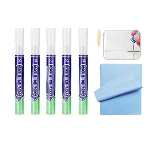 5 stycken fogstift vit, fogmurel kakel penna fogsmall restaurering pennor, fogreparationsmarkör för stimulering och återställning av kakelfogar
